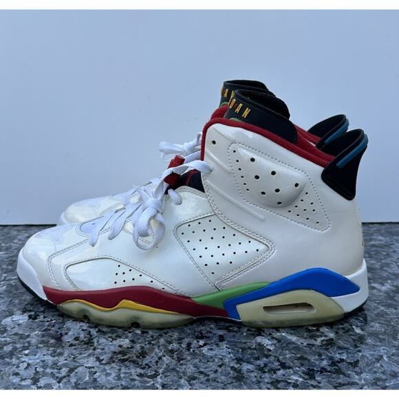 Nike Air Jordan 6 Retro Beijing Olympic White Sneakers Men’s SZ 10.5 {325387-161 main image 15